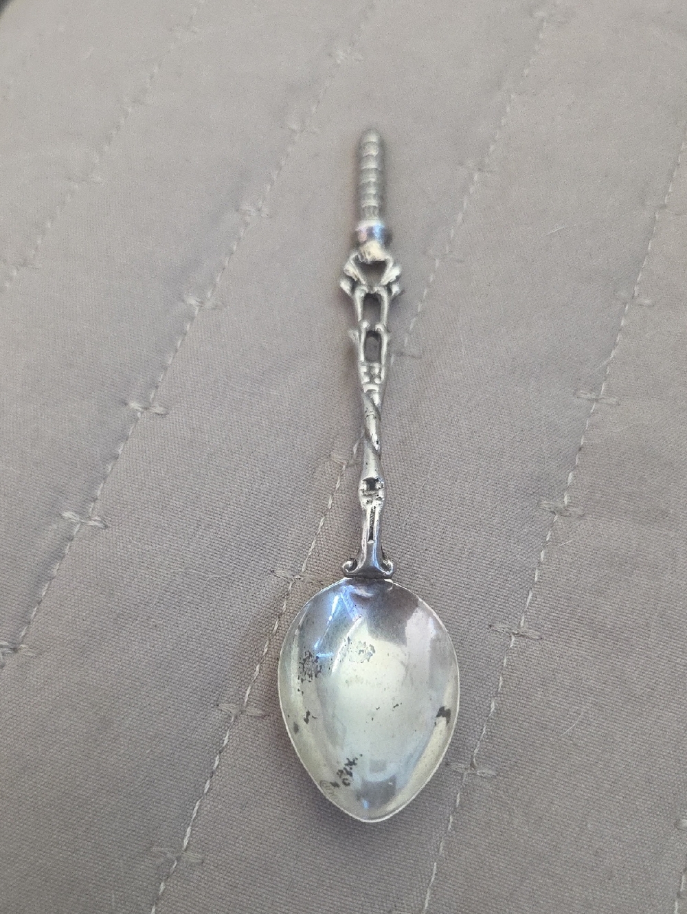 Ornate Silver  Decorative Spoon